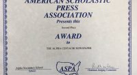 Congratulations to Alpha’s Photojournalism club, who placed second in the American Scholastic Press Associations annual contest.