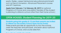 Please click the link below to see a listing of the upcoming Secondary school Open Houses. Secondary Open Houses and Career Education Information Evening